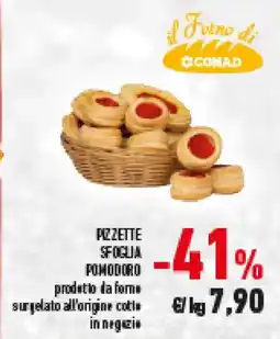 Conad Pizzette sfoglia pomodoro offerta