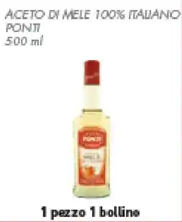 Conad Superstore Aceto di mele 100% italiano PONTI offerta