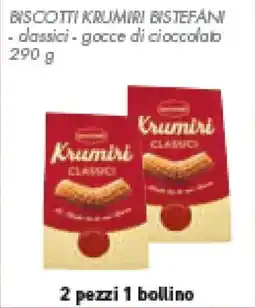 Conad Superstore Biscotti KRUMIRI BISTEFANI offerta