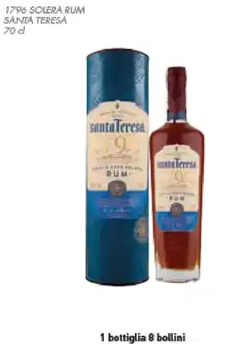 Conad Superstore 1796 solera rum SANTA TERESA offerta