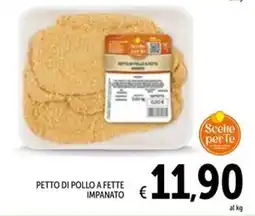 Spazio Conad Scelte perte petto di pollo a fette impanato offerta