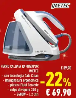 Conad Superstore Ferro caldaia rapidvapor IMETEC offerta