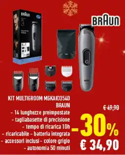 Conad Superstore KIT MULTIGROOM MGKA103540 BRAUN offerta