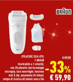 Conad Superstore Epilatore silk-epil BRAUN offerta