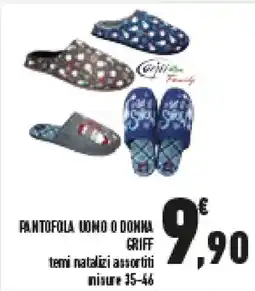 Conad Superstore Pantofola uomo o donna GRIFF offerta