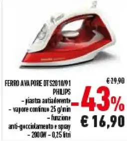 Conad Superstore FERRO A VAPORE DT 5201091 PHILIPS offerta