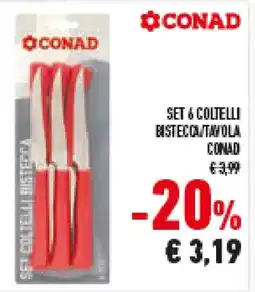 Conad Superstore Set & coltelli bisteccantavola CONAD offerta