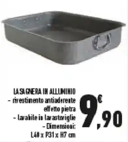 Conad Superstore Lasagnera in alluminio offerta