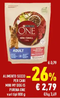 Conad Superstore Alimento secco per cani mini my dog is PURINA ONE offerta