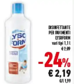 Conad Superstore Disinfettante per pavimenti LYSOFORM offerta