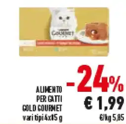 Conad Superstore Alimento per gatti GOLD GOURMET offerta