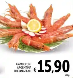 Spazio Conad Gamberoni argentina decongelati offerta