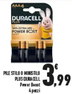 Conad Superstore Pile stilo o ministilo plus DURACELL offerta