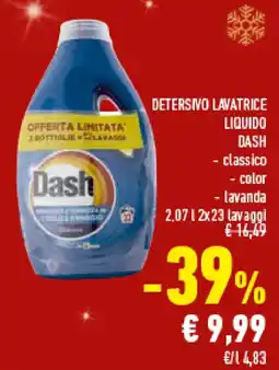 Conad Superstore Detersivo lavatrice liquido DASH offerta