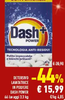 Conad Superstore Detersivo lavatatrice in polvere DASH POWER offerta
