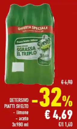Conad Superstore Detersivo piatti SVELTO offerta