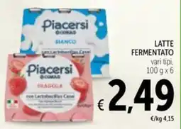 Spazio Conad Piacersi conad latte fermentato offerta