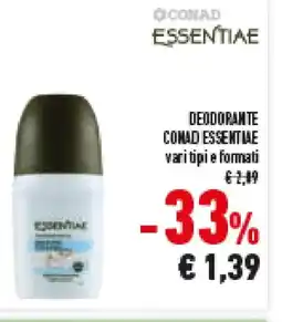 Conad Superstore Deodorante CONAD ESSENTIAE offerta