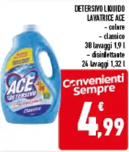 Conad Superstore Detersmo liquido lavatrice ACE offerta