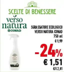 Conad Superstore Sgrassatore ecologico VERSO NATURA CONAD offerta