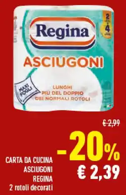 Conad Superstore Carta da cucina asciugoni REGINA offerta