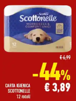 Conad Superstore Carta igienica SCOTTONELLE 12 rotoli offerta