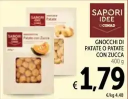 Spazio Conad Sapori idee conad gnocchi di patate o patate con zucca offerta