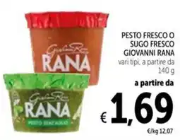 Spazio Conad Pesto fresco o sugo fresco GIOVANNI RANA offerta