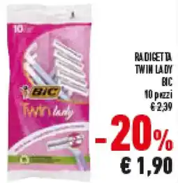 Conad Superstore Radigetta twin lady BIC 10 pezzi offerta