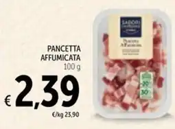 Spazio Conad Sapori dintorni conad pancetta affumicata offerta