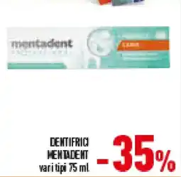 Conad Superstore Dentifrici MENTADENT offerta