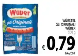 Spazio Conad Wurstel gli originali WÜBER offerta