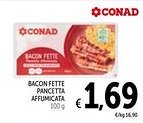 Spazio Conad Conad bacon fette pancetta affumicata offerta