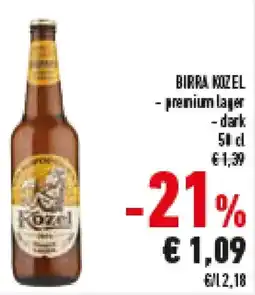 Conad Superstore Birra KOZEL offerta
