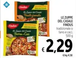 Spazio Conad Le zuppe del casale findus tradizionale o farro e ceci offerta