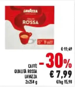 Conad Superstore Caffe qualità rossa LAVAZZA offerta