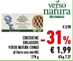 Conad Superstore Crostatine biologiche VERSO NATURA CONAD offerta