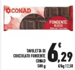 Conad Superstore Tavoletta di coccolato fondente CONAD offerta