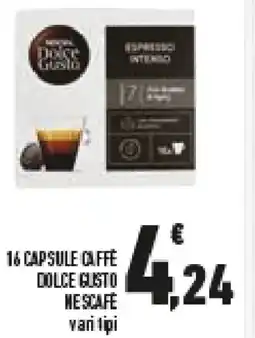 Conad Superstore 16 capsule caffe dolce gusto NESCAFE offerta
