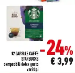 Conad Superstore 12 capsule caffe STARBUCKS offerta
