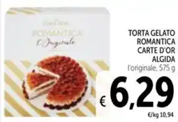 Spazio Conad Torta gelato romantica carte d'or algida l'originale offerta