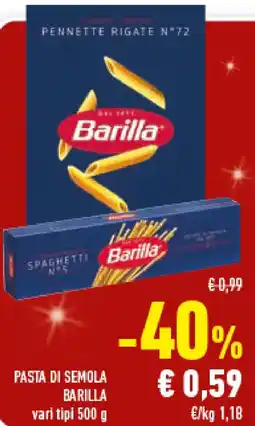 Conad Superstore Pasta di semola BARILLA offerta