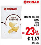 Conad Superstore Patatine rustiche CONAD offerta