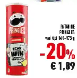 Conad Superstore Patatine PRINGLES offerta
