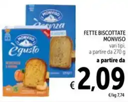 Spazio Conad Fette biscottate MONVISO offerta