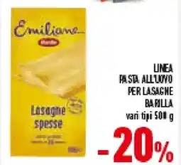 Conad Superstore Linea pasta all loyo per lasagne BARILLA offerta