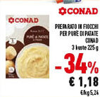 Conad Superstore Preparato in fiocchi per pure di patate CONAD offerta