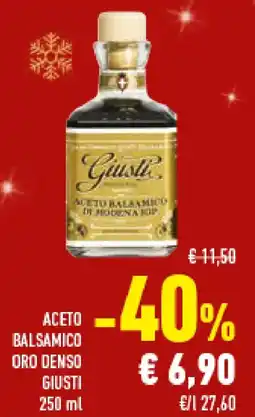 Conad Superstore Aceto balsamico oro denso GIUSTI offerta
