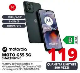 Comet motorola moto G55 5G smartphone offerta