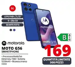 Comet motorola moto G56 smartphone offerta